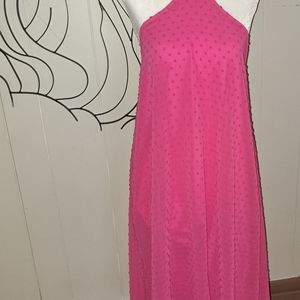 SHEIN dress in bright pink. No size but sure it's large or x-large